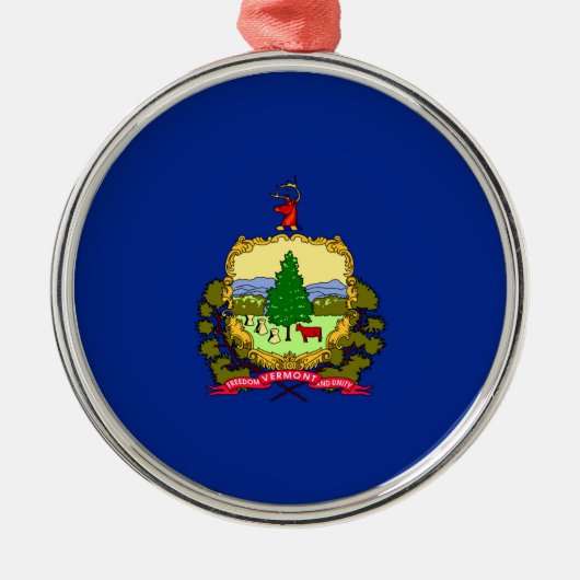 Entwurf des Vermont-Zustands Ornament Aus Metall (Vorne)