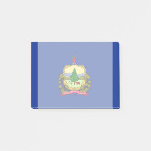 Entwurf des Vermont-Zustands Post-it Klebezettel