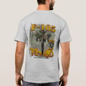 Entwurf des Weasel-F-105 (hellfarbig) T-Shirt (Rückseite)