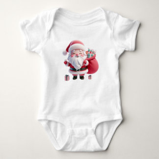 Entwurf des Weihnachtsmannes Baby Strampler