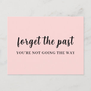 Entwurf 'Don't Look Back Peachy Pink' Postkarte
