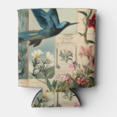 Entwurf einer botanischen Collage Dosenkühler (Vorderseite)