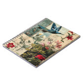 Entwurf einer botanischen Collage Notizblock (Linke Seite)