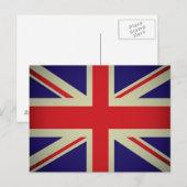 Entwurf einer britischen Flagge Postkarte (Vorne/Hinten)