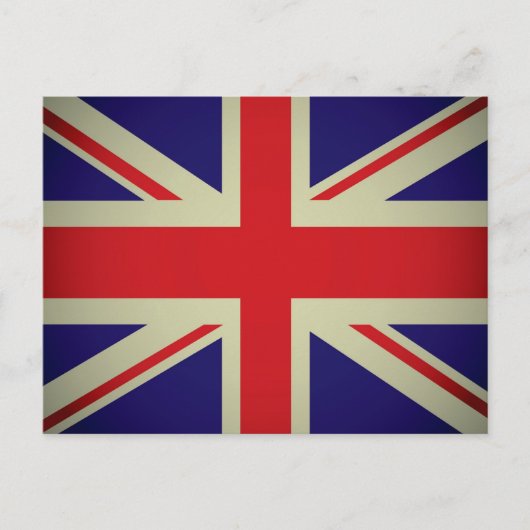 Entwurf einer britischen Flagge Postkarte (Vorderseite)