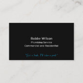 Entwurf einer Business Card des Auftragnehmers Visitenkarte (Rückseite)