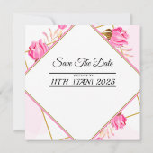 Entwurf einer Einladungskarte für Hochzeiten Einladung (Rückseite)