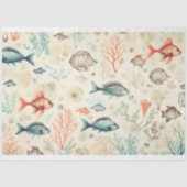 Entwurf einer Meeresreihe 5 Seidenpapier (Vorderseite)