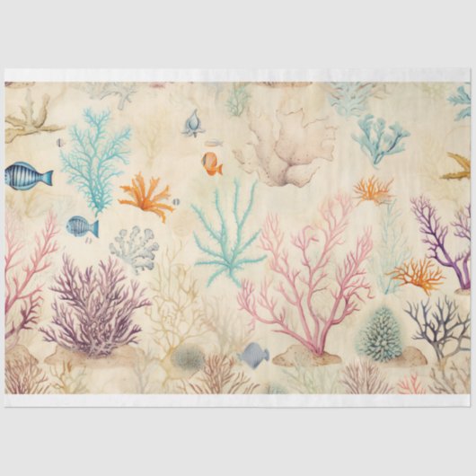 Entwurf einer Meeresreihe 6 Seidenpapier (Vorderseite)