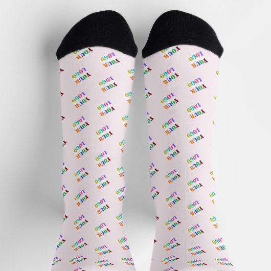 Entwurf einer Vorlage für eigene Firmenlogos Socken (Oben)