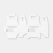 Entwurf einer Vorlage für eigene Unternehmensfavor Geschenkschachtel (Ungefaltet)