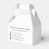 Entwurf einer Vorlage für eigene Unternehmensfavor Geschenkschachtel (Vorderseite)