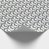 Entwurf eines angroven Polar-Bären Geschenkpapier (Ecke)