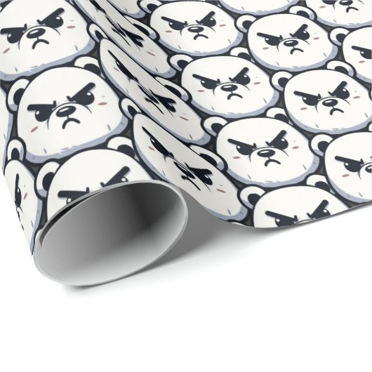 Entwurf eines angroven Polar-Bären Geschenkpapier (Rolleneckpunkt)