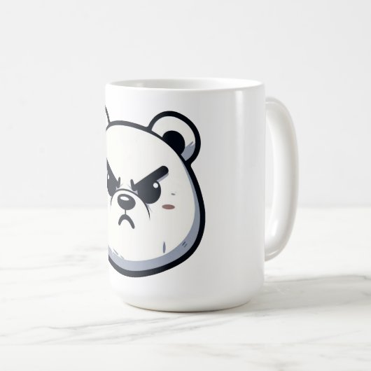 Entwurf eines angroven Polar-Bären Kaffeetasse (VorderseiteRechts)