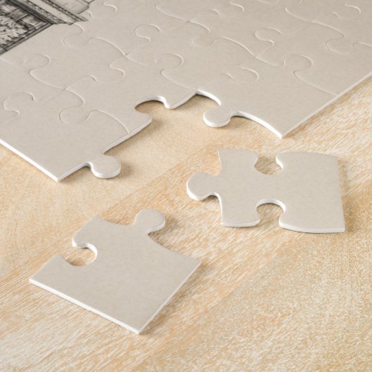 Entwurf eines Anwesens mit Innenplänen Puzzle (Seite)