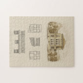 Entwurf eines Anwesens mit Innenplänen Puzzle (Horizontal)