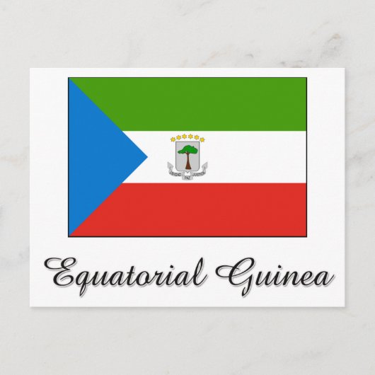 Entwurf eines äquatorialen Guinea Postkarte (Vorderseite)