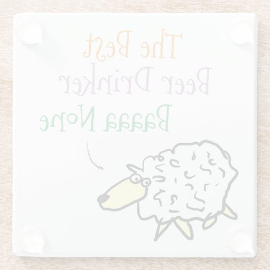 Entwurf eines Beer Drinker Glass Untersetzer (Rückseite)