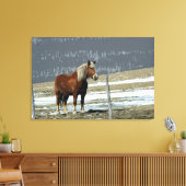 Entwurf eines belgischen Pferdes in der Leinwand P (Insitu (Wohnzimmer))