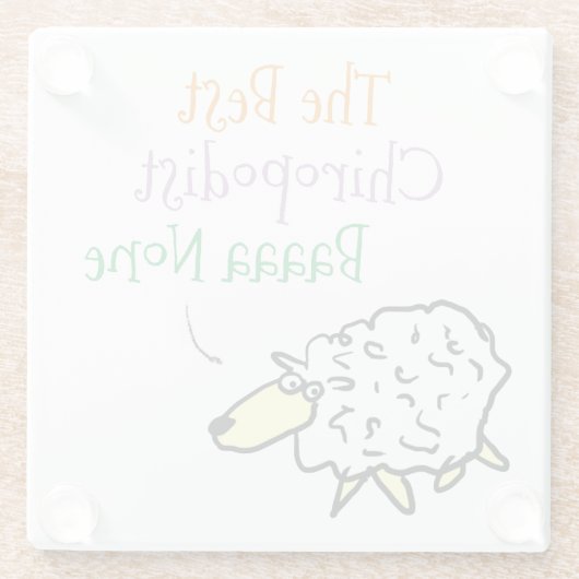 Entwurf eines Chiropodist-Untersetzer Glasuntersetzer (Rückseite)