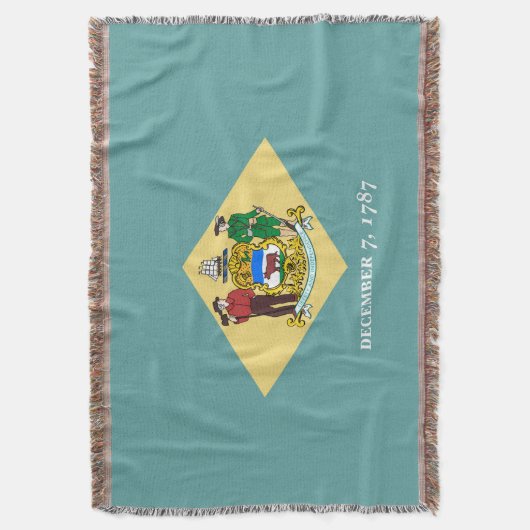 Entwurf eines Delaware-Staatsflagges Decke (Vorderseite Vertikal)