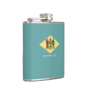 Entwurf eines Delaware-Staatsflagges Flachmann (Rechts)