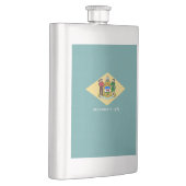 Entwurf eines Delaware-Staatsflagges Flachmann (Rechts)