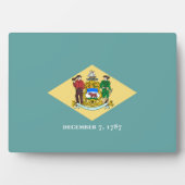 Entwurf eines Delaware-Staatsflagges Fotoplatte (Vorderseite)