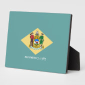 Entwurf eines Delaware-Staatsflagges Fotoplatte (Seite)