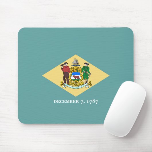 Entwurf eines Delaware-Staatsflagges Mousepad (Mit Mouse)