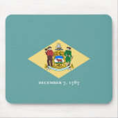 Entwurf eines Delaware-Staatsflagges Mousepad (Vorne)