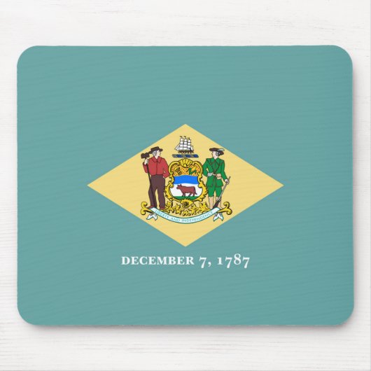 Entwurf eines Delaware-Staatsflagges Mousepad (Vorne)