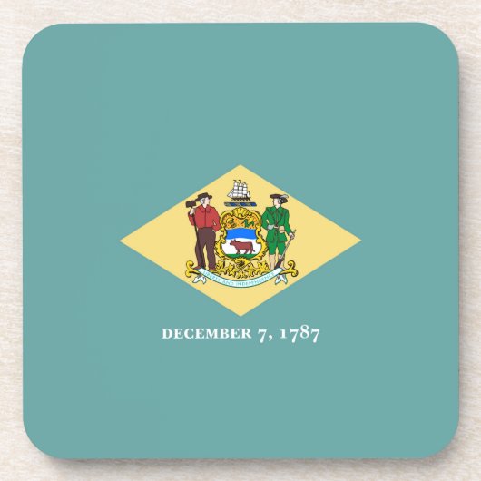 Entwurf eines Delaware-Staatsflagges Untersetzer (Vorderseite)