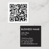 Entwurf eines eigenen QR-Codes Quadratische Visitenkarte (Vorne/Hinten)