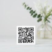 Entwurf eines eigenen QR-Codes Quadratische Visitenkarte (Stehend Vorderseite)