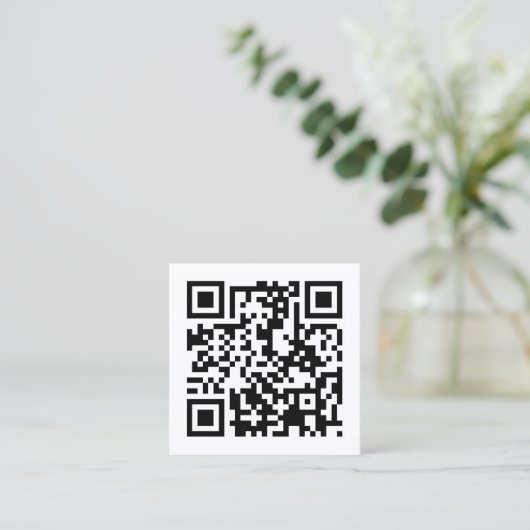 Entwurf eines eigenen QR-Codes Quadratische Visitenkarte (Stehend Vorderseite)