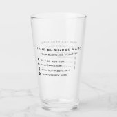 Entwurf eines eigenen Werbebeispiels für Unternehm Glas (Vorderseite)