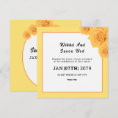 Entwurf eines Einladungs-Kartenplattenteils Einladung (Vorne/Hinten)