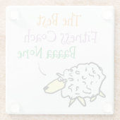 Entwurf eines Fitness Coach Glass Untersetzer (Rückseite)