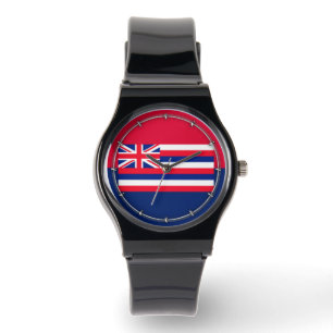 Entwurf eines Flaggenstaates in Hawaii Armbanduhr