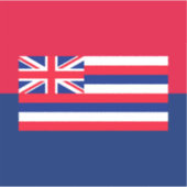 Entwurf eines Flaggenstaates in Hawaii Aufkleber (Vorderseite)