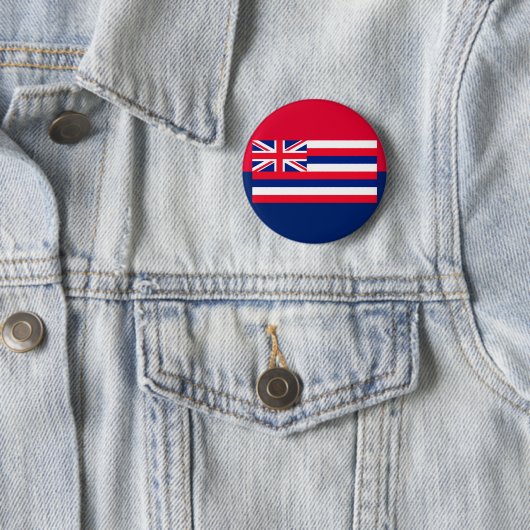Entwurf eines Flaggenstaates in Hawaii Button (Beispiel)