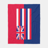 Entwurf eines Flaggenstaates in Hawaii Fleecedecke (Vorderseite)