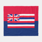 Entwurf eines Flaggenstaates in Hawaii Fleecedecke (Vorderseite (Horizontal))