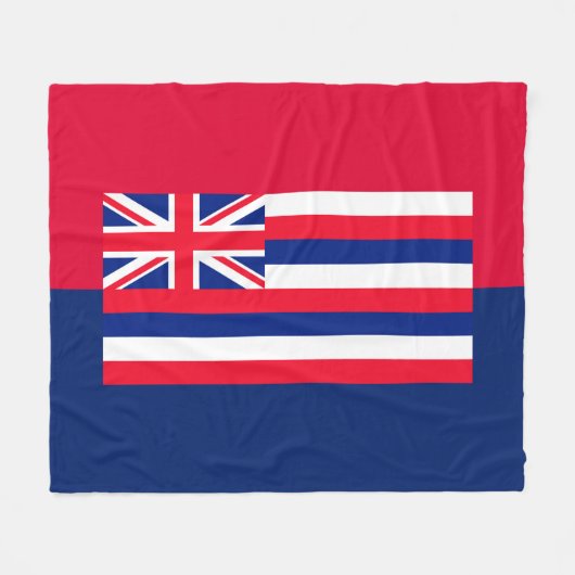 Entwurf eines Flaggenstaates in Hawaii Fleecedecke (Vorderseite (Horizontal))