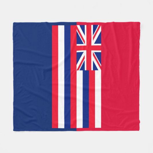 Entwurf eines Flaggenstaates in Hawaii Fleecedecke (Vorderseite (Horizontal))