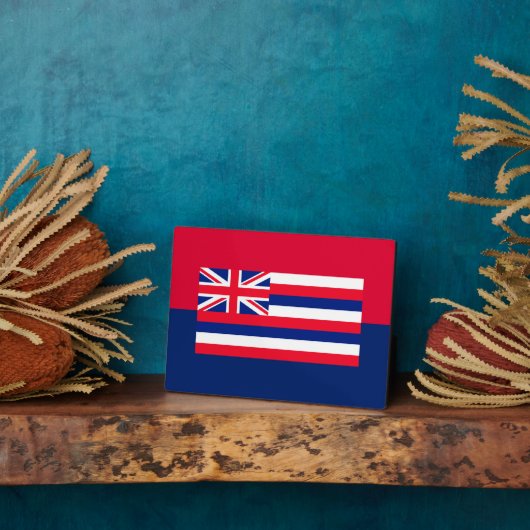 Entwurf eines Flaggenstaates in Hawaii Fotoplatte (Seite)