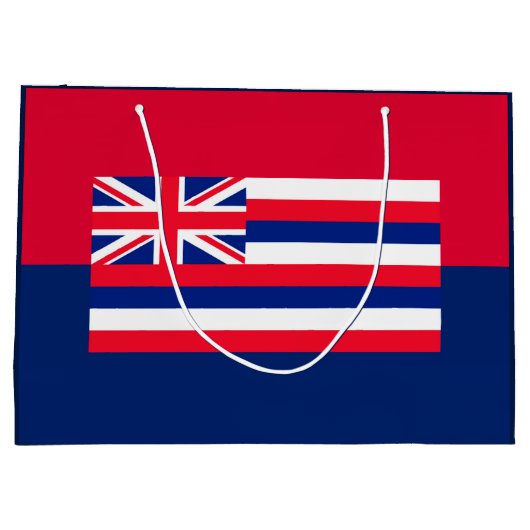 Entwurf eines Flaggenstaates in Hawaii Große Geschenktüte (Rückseite)