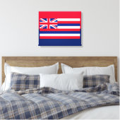 Entwurf eines Flaggenstaates in Hawaii Leinwanddruck (Insitu (Schlafzimmer))